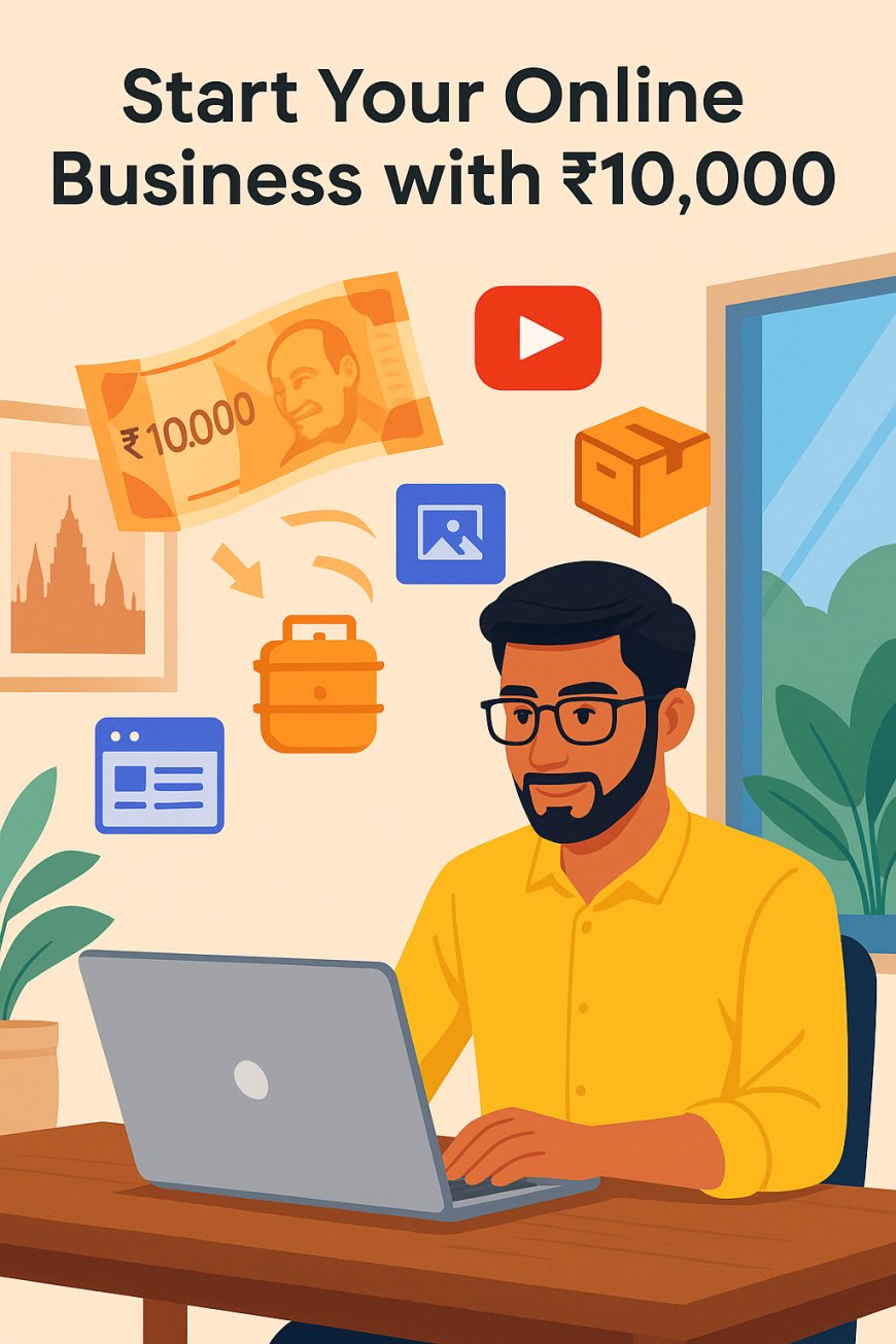 How to Start a Profitable Online Business in India with ₹10,000 (2025 Guide)