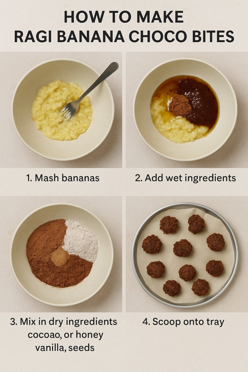 Ragi Banana Choco Bites
