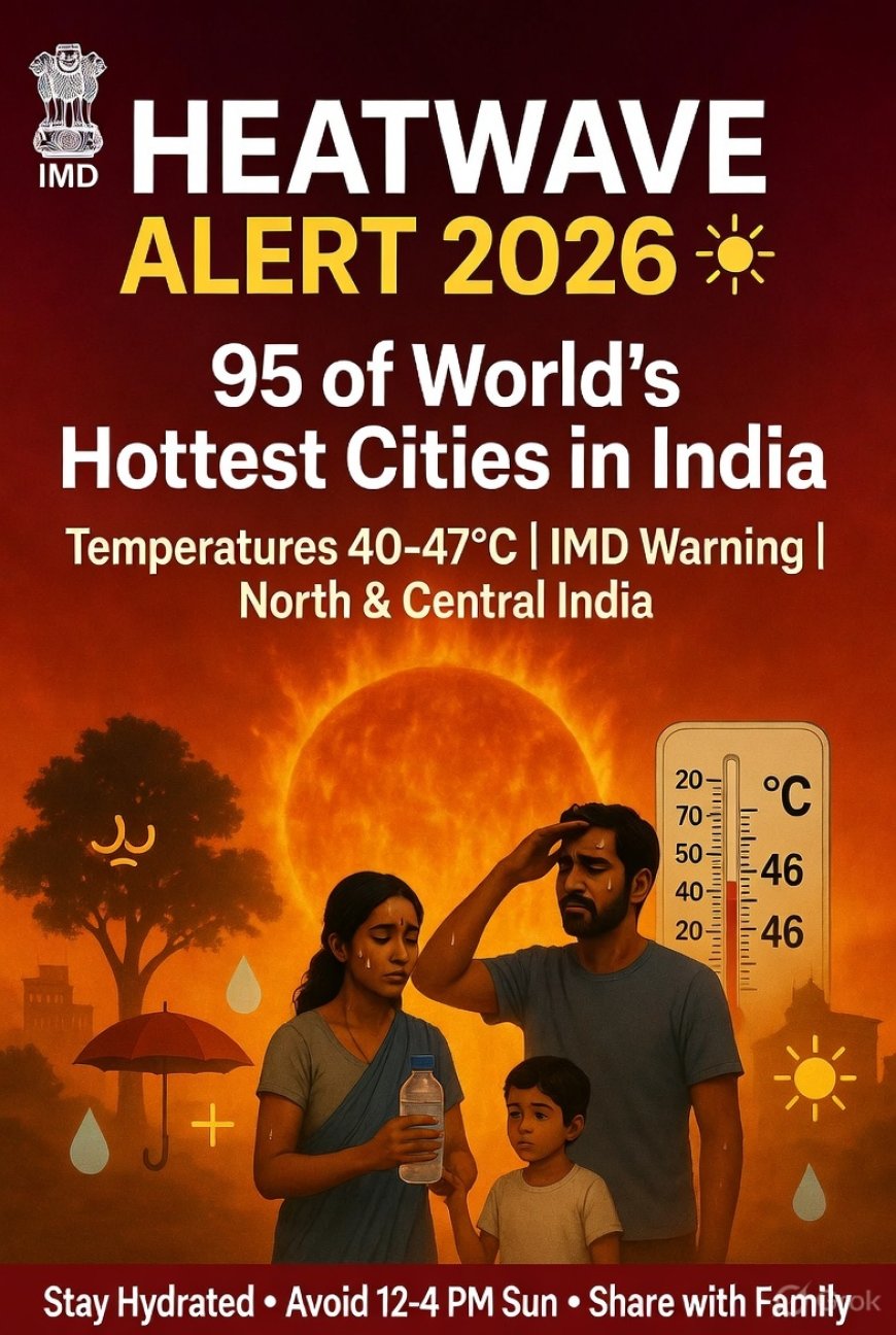 Heatwave Alert India 2026: IMD Warns of Severe Heat in April-May | Temperatures Cross 45°C in Multiple States"
