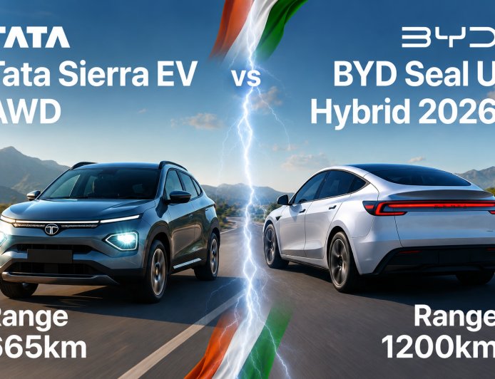 Tata Sierra EV Launches Today at ₹18.79 Lakh – Powering India’s EV Revolution Against BYD’s Hybrid Push! ⚡🇮🇳