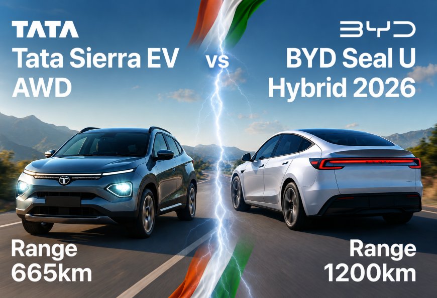 Tata Sierra EV Launches Today at ₹18.79 Lakh – Powering India’s EV Revolution Against BYD’s Hybrid Push! ⚡🇮🇳