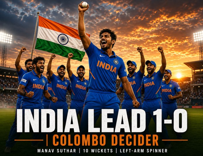 India Seals 1-0 Lead with Suthar’s 10-Wicket Magic – Colombo Test Decider & Full Upcoming Schedule Revealed