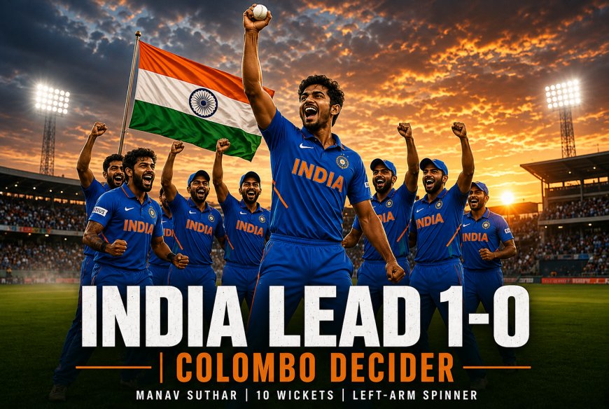 India Seals 1-0 Lead with Suthar’s 10-Wicket Magic – Colombo Test Decider & Full Upcoming Schedule Revealed